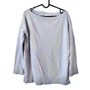 Truly Madly Deeply Periwinkle Blue Crew Neck Terry Cloth Interior Sweatshirt